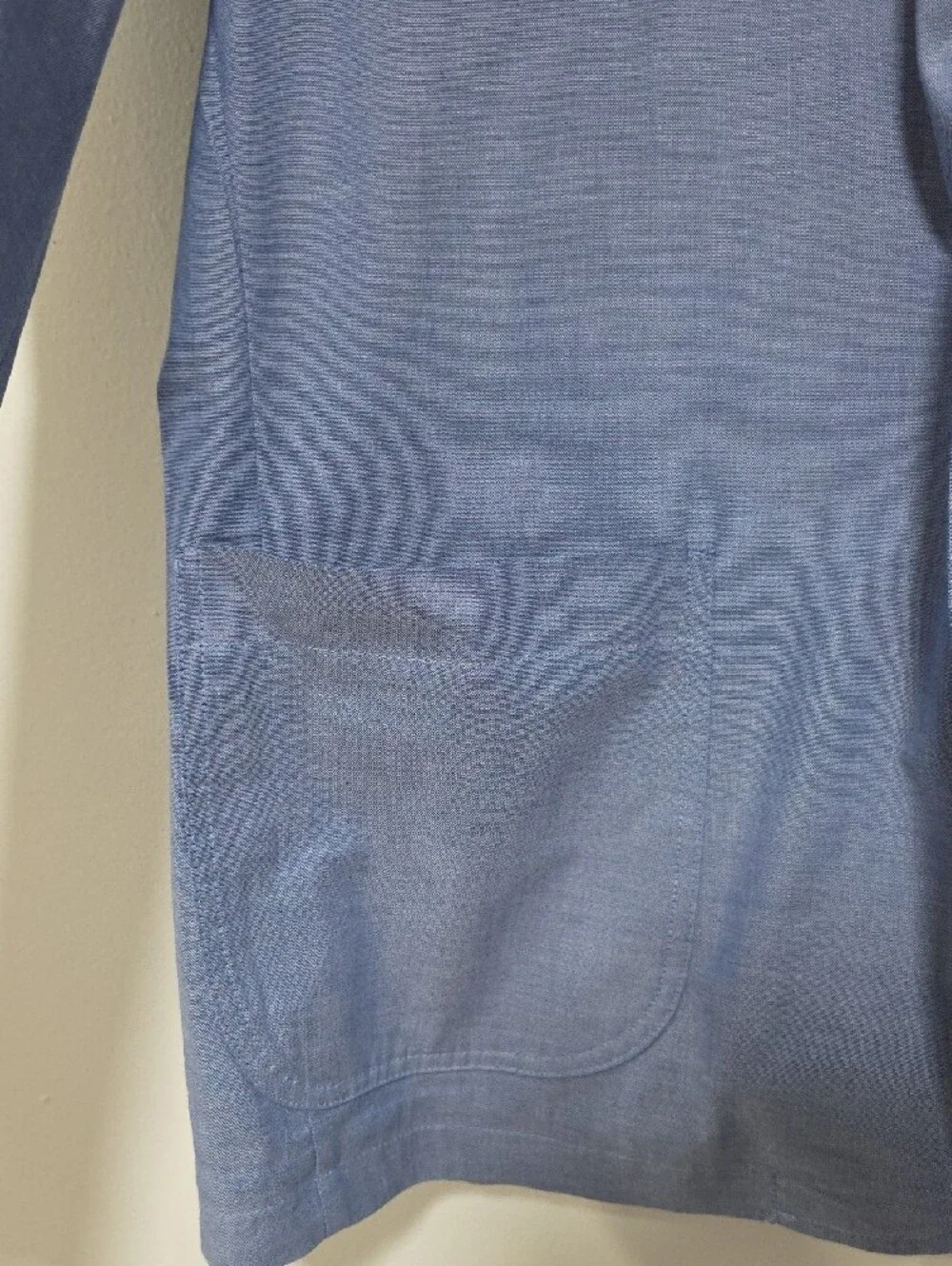 Nautica Sky Blue Casual Linen-Blend Sport Coat